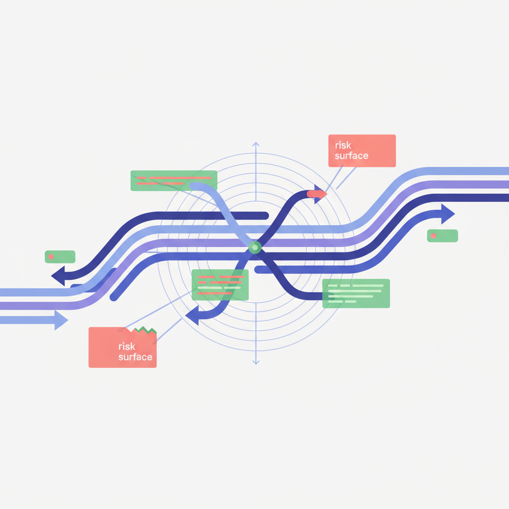 Refactoring PRs: Describing the Risk Surface — illustration