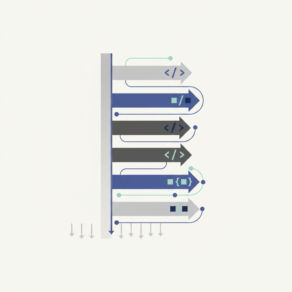 Navigating the Stack: How to Describe Stacked PRs Effectively — illustration