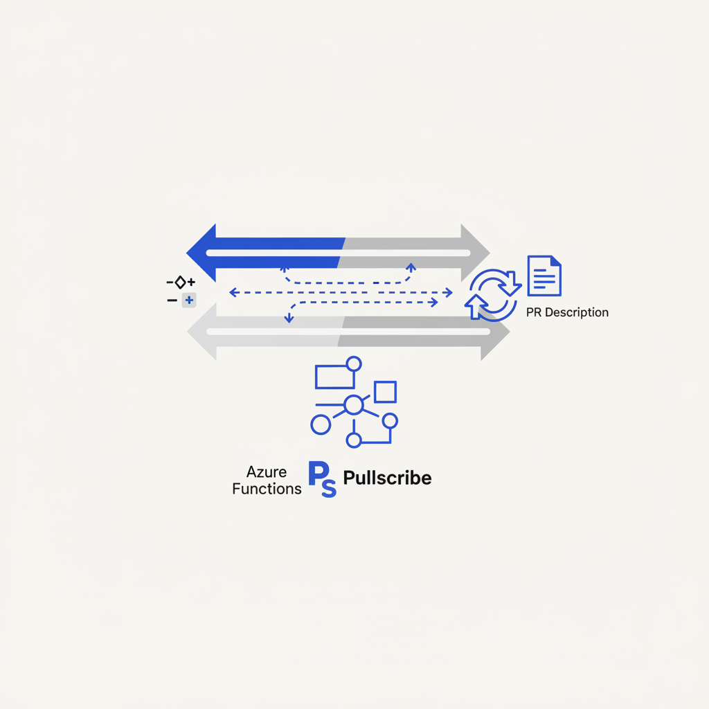 Streamline Your Azure Functions Workflow: Auto-writing PR Descriptions with Pullscribe — illustration