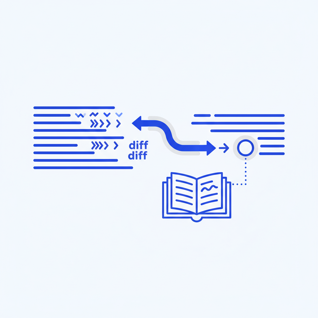 Using PR Descriptions as Future Blameable Docs — illustration